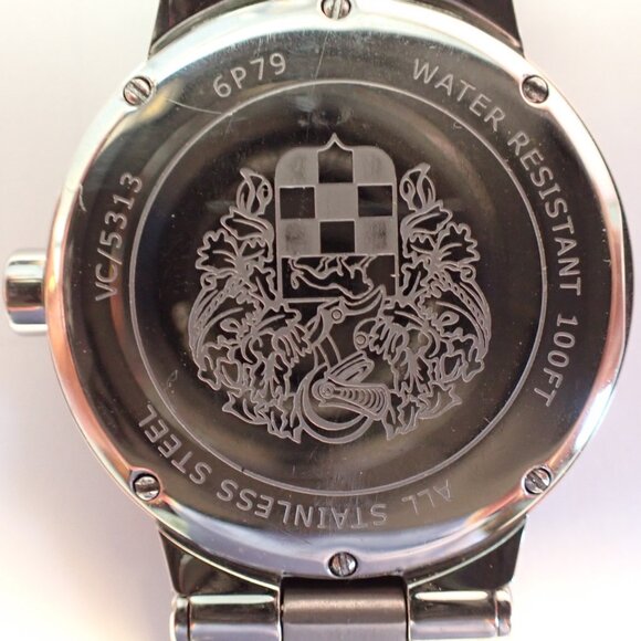 VINCE CAMUTO VC/5313 Quartz All SS Chrono Unisex Wristwatch - Picture 2 of 9